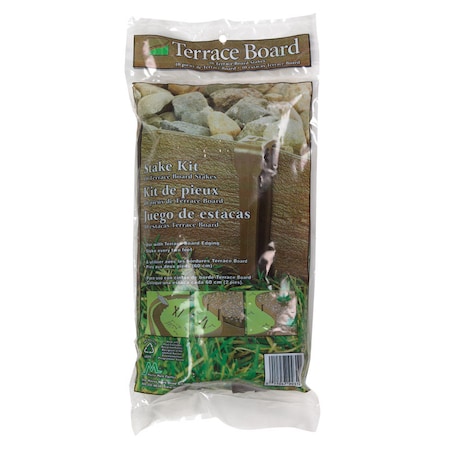 Master Mark Master Mark Terrace Board 10 in. H Plastic Brown Stake Kit, PK10 99310